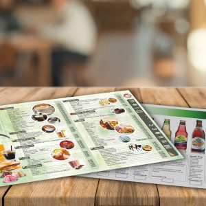 Wooden board empty table top on of blurred background. Perspective brown wood table over blur in coffee shop background - can be used mock up for montage products display or design key visual layout.